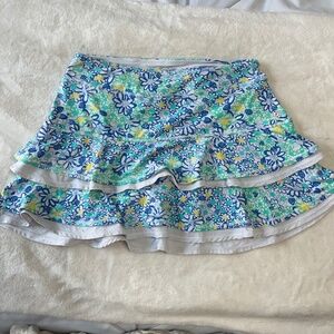 Lilly Pulitzer Luxletic Tennis Skort, Blue Haven Biancas Love
